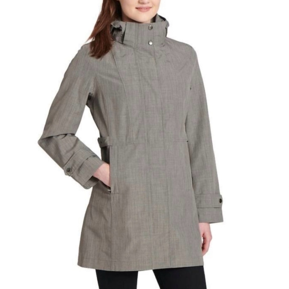 EUC- Kirkland Signature Mid Length Trench Coat w/Adjustable Length